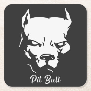 American Pit Bull Terrier T-Shirt Grocery Bag Tape Square Paper Coaster