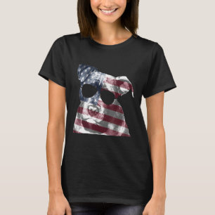 American Pit Bull Terrier Usa Flag Patriotic Dog T-Shirt