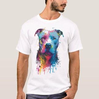 American Pitbull - Graffiti Ink Splash T-Shirt