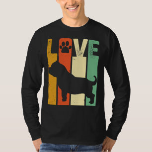 American Pitbull Or Bully Breed Dog Lover Retro Vi T-Shirt