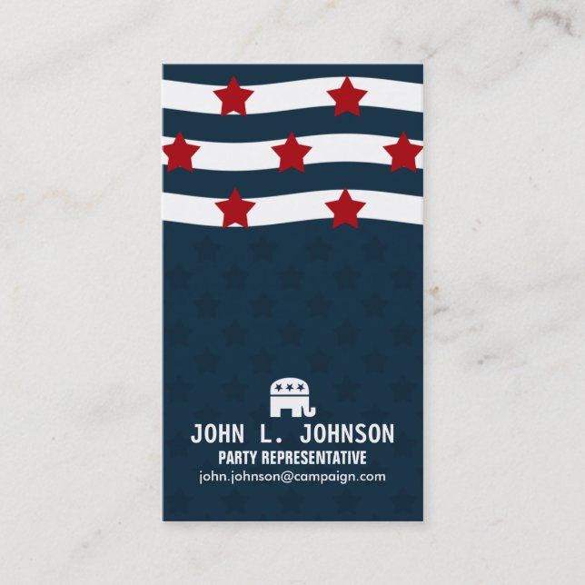 American Politics Business Card (Front)
