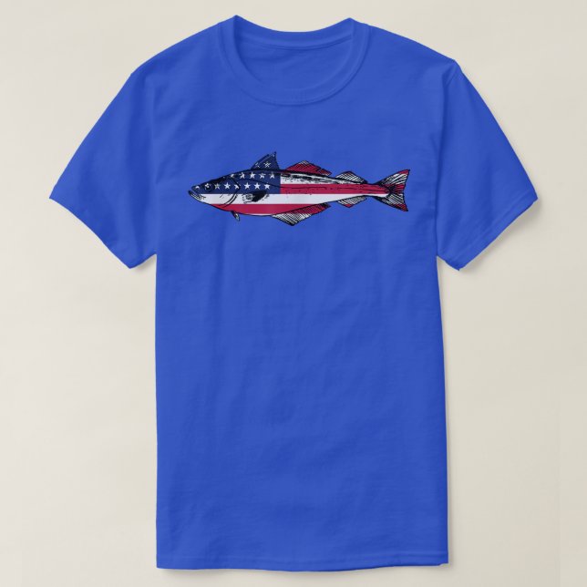 American Pollack Fish Design Pollock Fishing Fishe T-Shirt (Design Front)