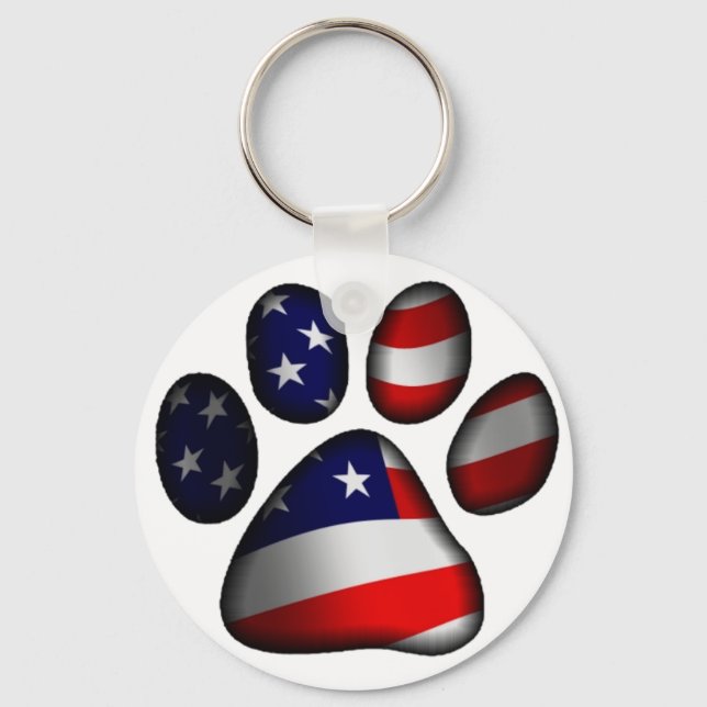 American Pooch Keychain (Front)