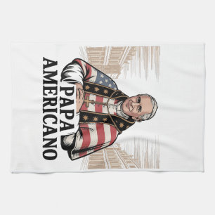 American Pope Leo Catholic Church Christian Faith  Kitchen Towel