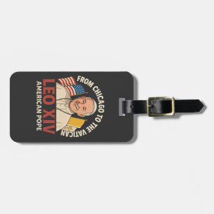 American Pope Leo Catholic Church Christian Faith Luggage Tag