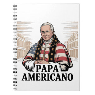 American Pope Leo Catholic Church Christian Faith Notebook