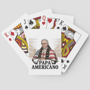 American Pope Leo Catholic Church Christian Faith Playing Cards