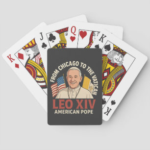 American Pope Leo Catholic Church Christian Faith Playing Cards
