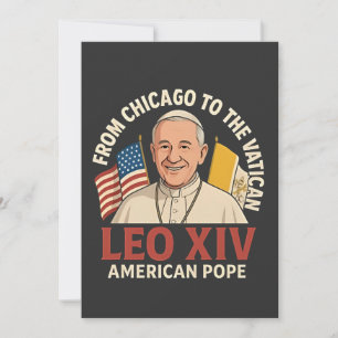 American Pope Leo Catholic Church Christian Faith  Save The Date