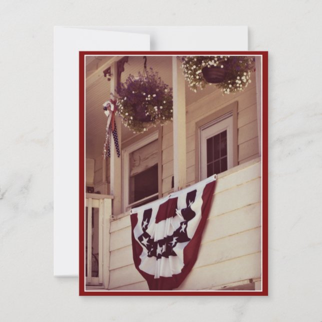 American Porch Merci Veterans Day Flat Card (Devant)