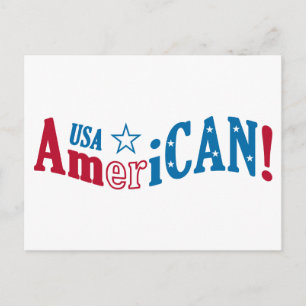 AmeriCAN! postcard, customize Postcard
