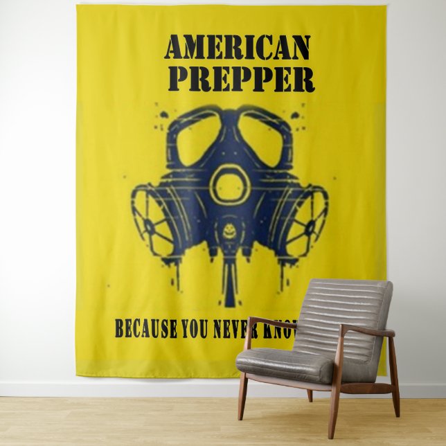 AMERICAN PREPPER TAPESTRY (In Situ)