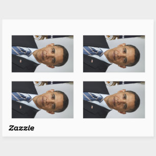 American President Barack Obama at White House  Sticker