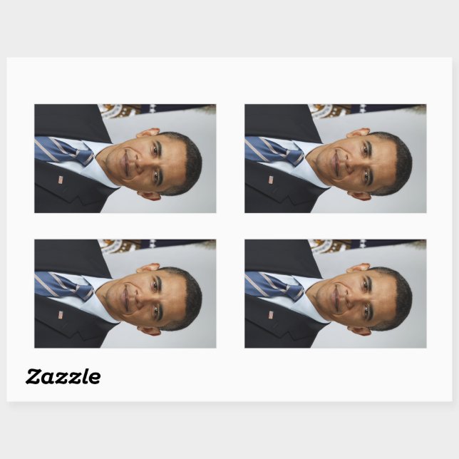 American President Barack Obama at White House  Sticker (Sheet)