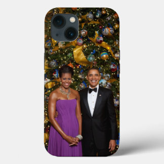 American President Barack Obama on Christmas Card iPhone 13 Case