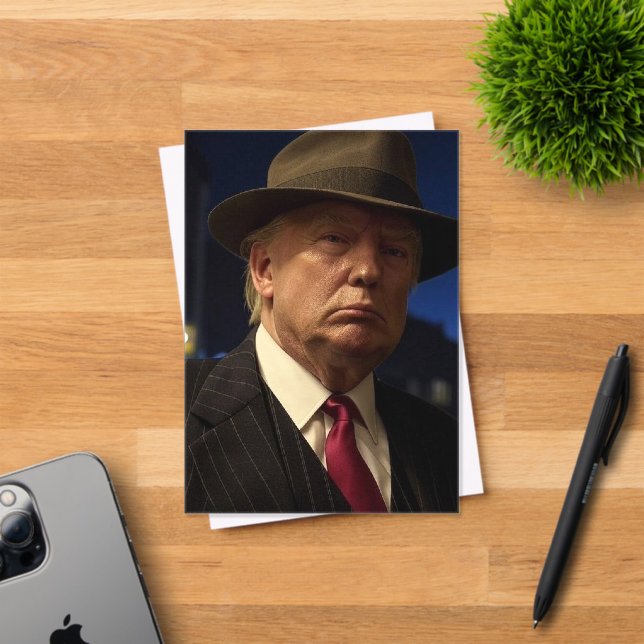 American President Donald Trump Godfather Acrylic Invitations (Insitu (Invitation Card))