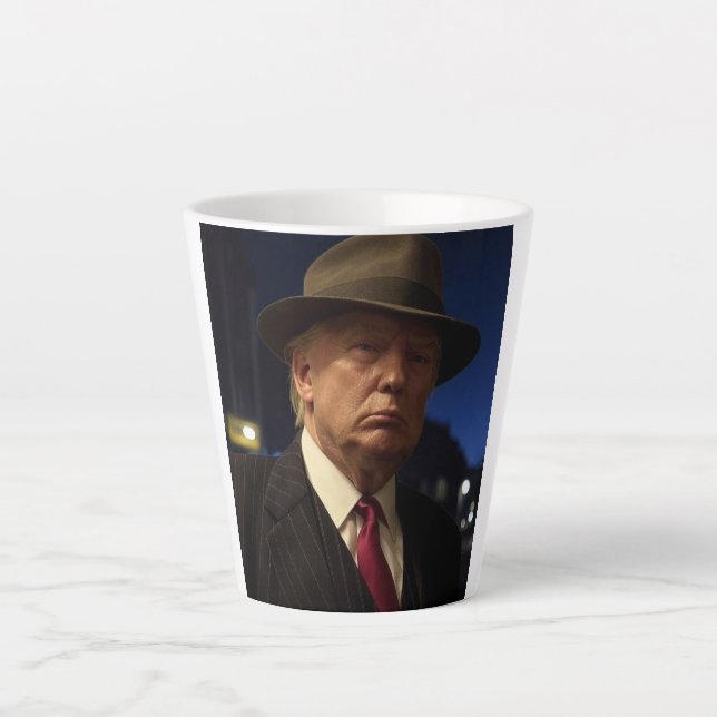 American President Donald Trump Godfather Latte Mug (Front)