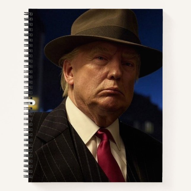 American President Donald Trump Godfather Notebook (Front)