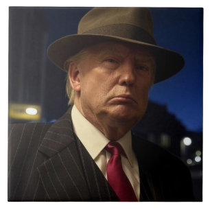American President Donald Trump Godfather Tile