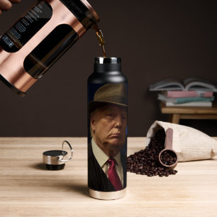 American President Donald Trump Godfather Water Bottle