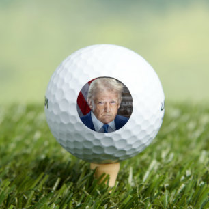 American President Donald Trump Photo 2025 Golf Balls