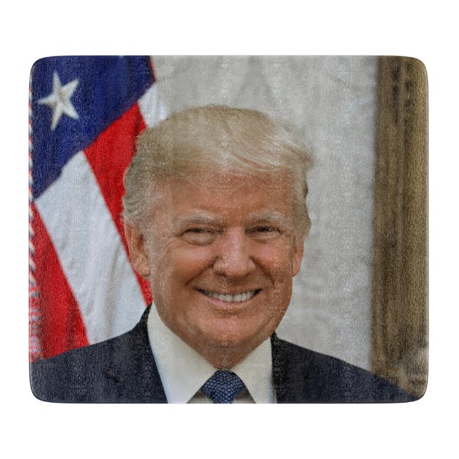 American President Donald Trump White House Cutting Board (Front)