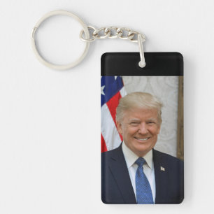 American President Donald Trump White House Keychain
