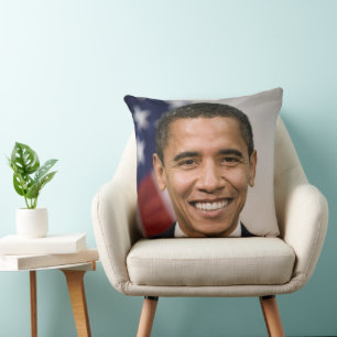 American President Elect Barack Obama Throw Pillow