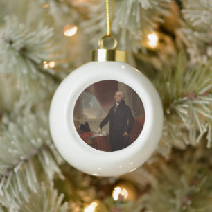 American President George Washington Lansdowne  Ceramic Ball Christmas Ornament