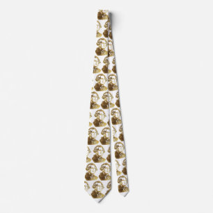 American President George Washington Portrait Gold Tie