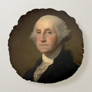 American President George Washington, Stuart Round Pillow