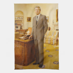 American President James Earl Carter Oval Office Kitchen Towel