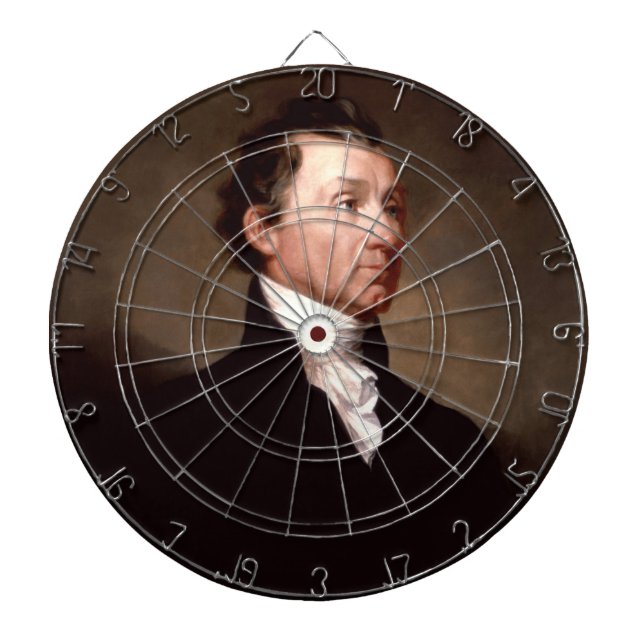 American President James Monroe Portrait Dartboard (Front)