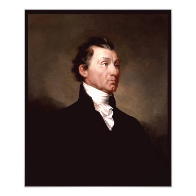 American President James Monroe Portrait Photo Print (Front)