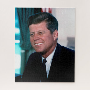 American President John F. Kennedy in Oval Office Jigsaw Puzzle