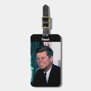 American President John F. Kennedy in Oval Office Luggage Tag