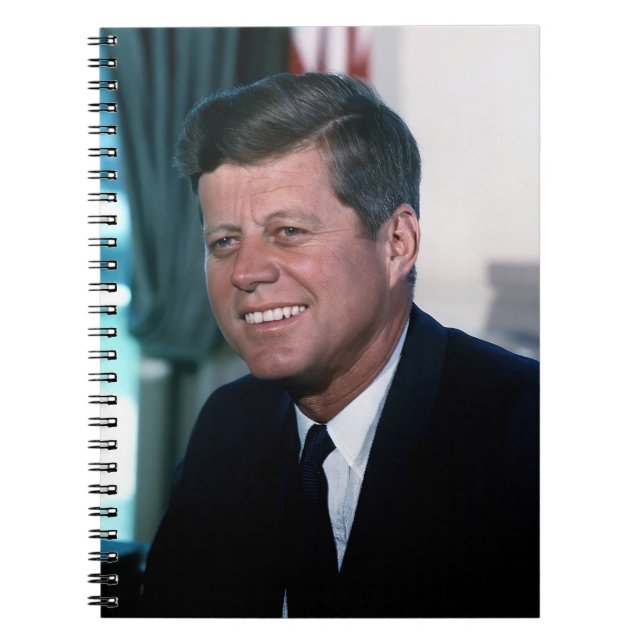 American President John F. Kennedy in Oval Office Notebook (Front)