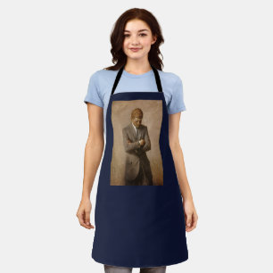 American President John Kennedy Painted Portrait  Apron