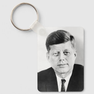 American President John Kennedy Presidential Photo Keychain