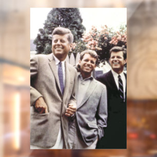 American President John Kennedy & Robert & Ted Window Cling