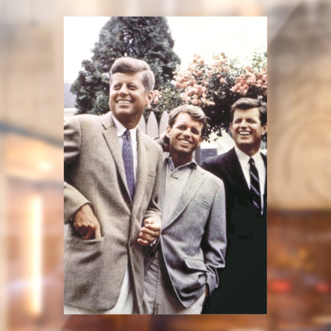 American President John Kennedy & Robert & Ted Window Cling (Sheet 2)