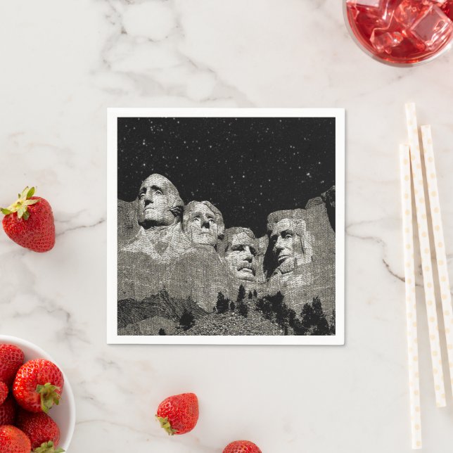 American Presidents Mount Rushmore,  Napkin (Insitu)