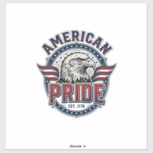 American Pride Eagle Vintage Patriotic Design_1