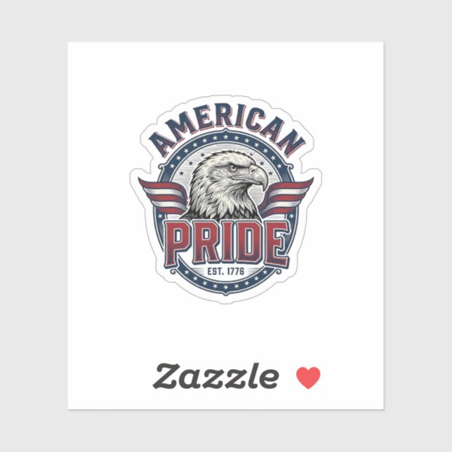 American Pride Eagle Vintage Patriotic Design_1 (Sheet)