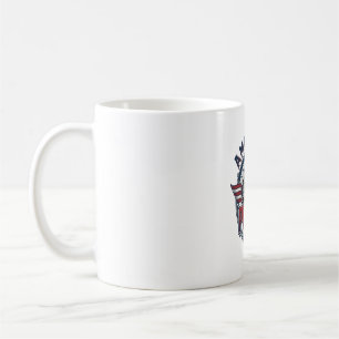 American Pride Eagle Vintage Patriotic Design_1 Coffee Mug