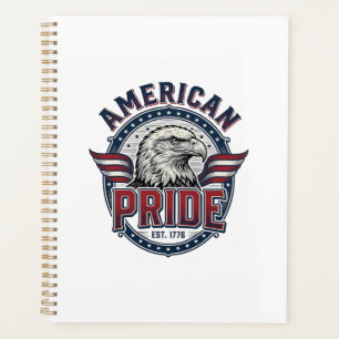 American Pride Eagle Vintage Patriotic Design_1 Planner