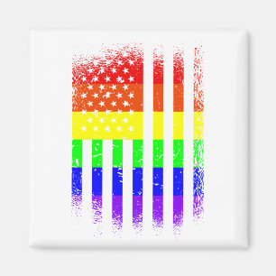 american pride flag rainbow lgbt magnet