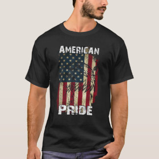 American Pride Flag T Shirt Veterans Day