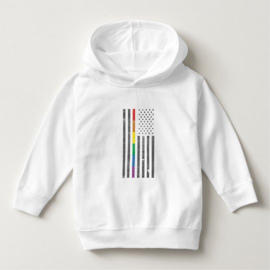 American Pride Flag Toddler Hoodie