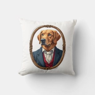 American Pride Golden Retriever Vintage Shirt 4 Throw Pillow